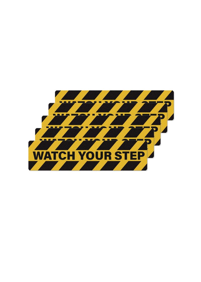 "Watch Your Step" Floor Safety Sticker