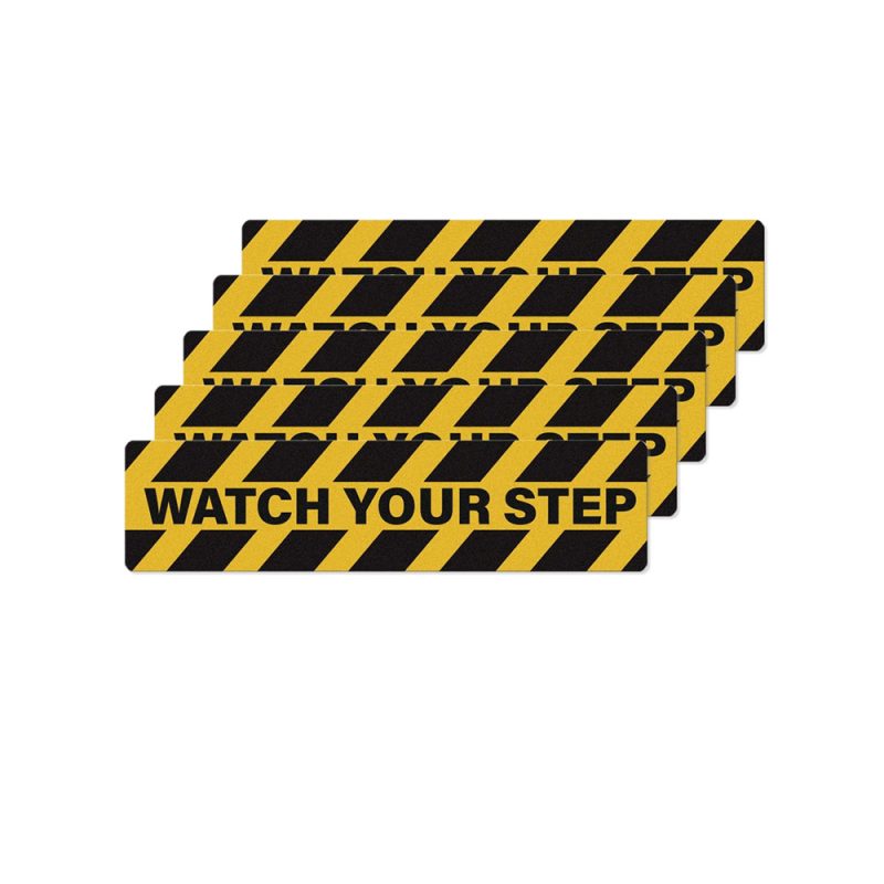 "Watch Your Step" Floor Safety Sticker