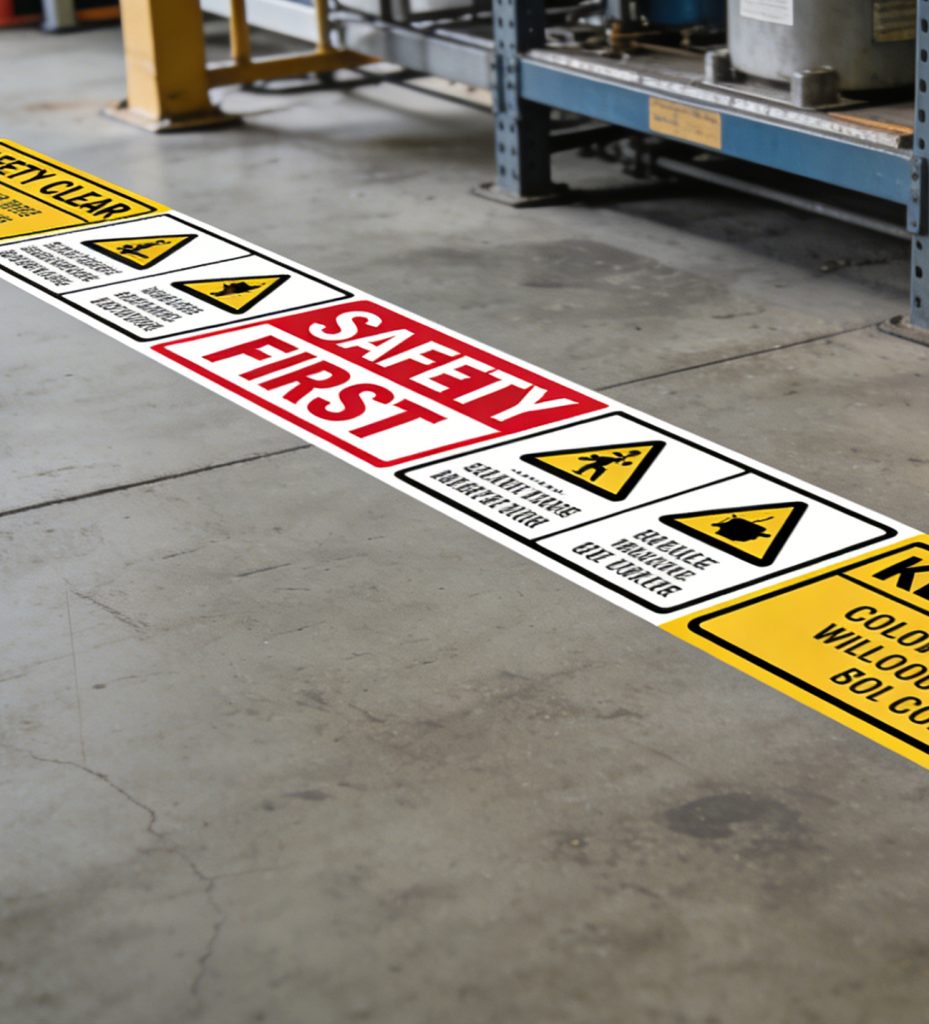 Safety Warning Floor Sticker Project for an Australian Factory ...